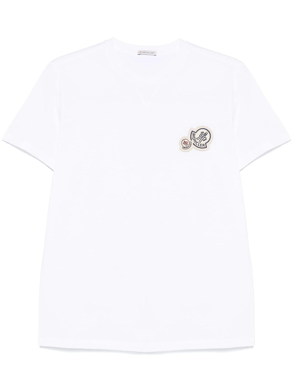 Moncler Men Double Logo Patch Cotton T-Shirt MONCLER