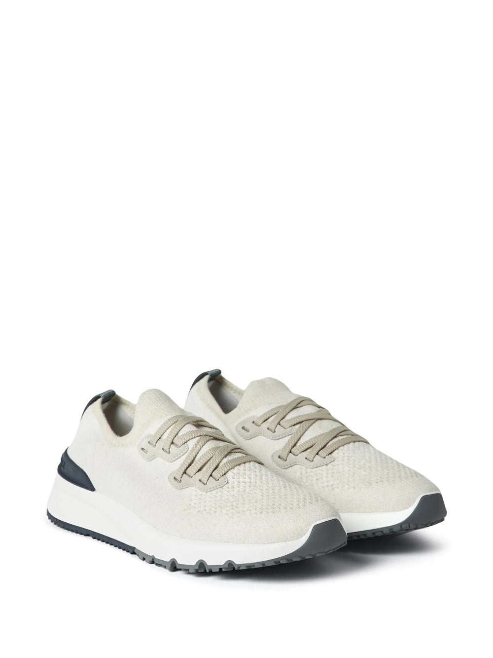 Brunello Cucinelli Men Cotton Chiné Knit Runners BRUNELLO CUCINELLI