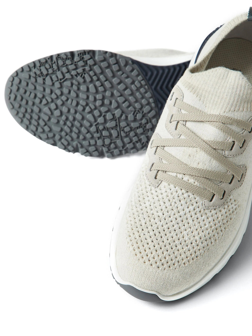 Brunello Cucinelli Men Cotton Chiné Knit Runners BRUNELLO CUCINELLI