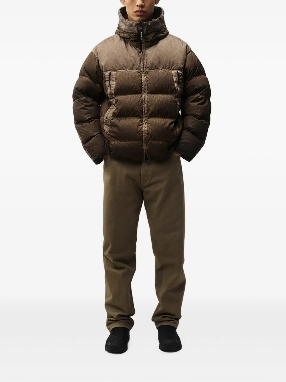 C.P. Company Men Goggle-Detail Quilted Medium Jacket C.P. COMPANY