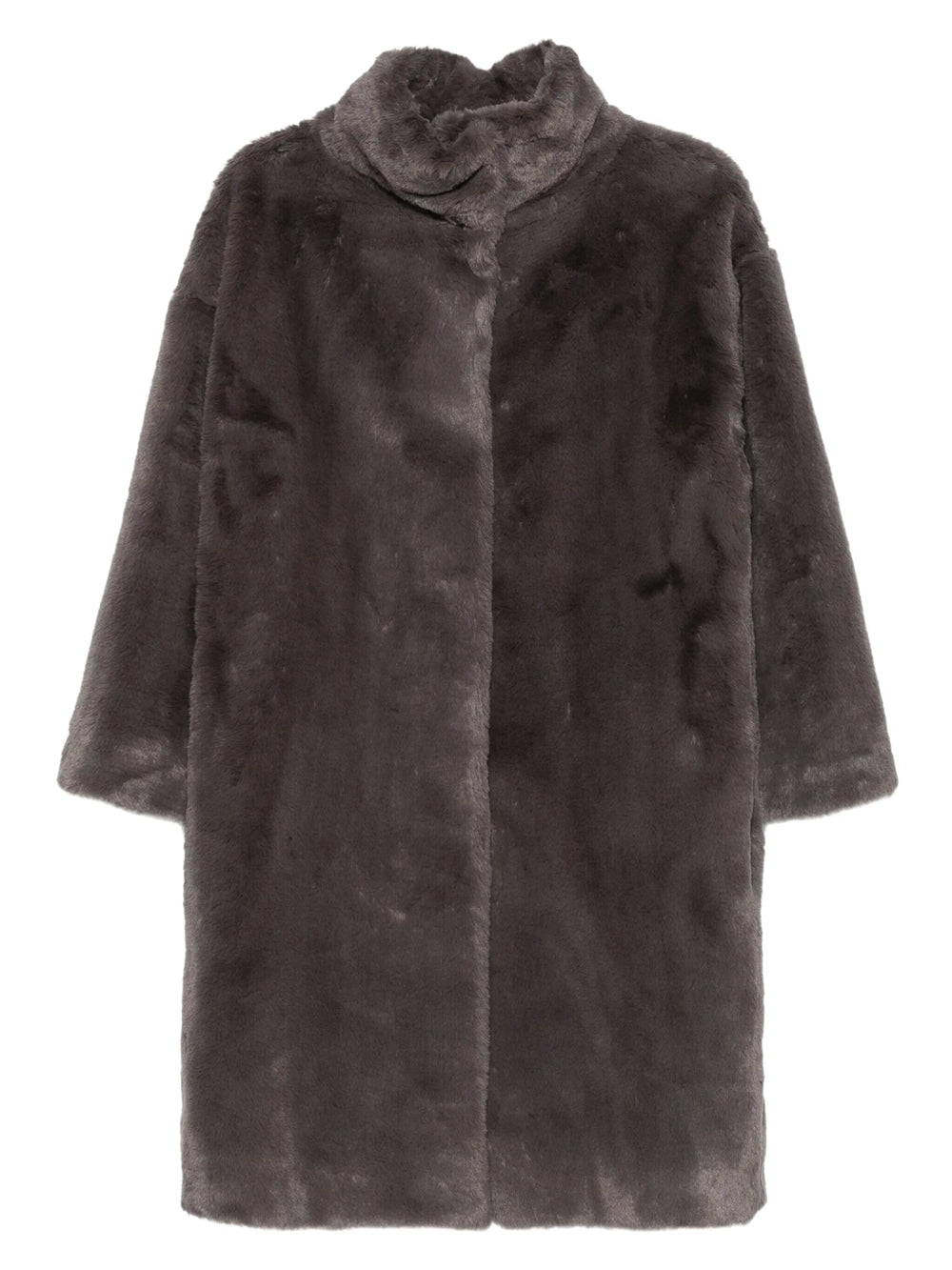 Herno Women High-Neck Faux-Fur Coat HERNO