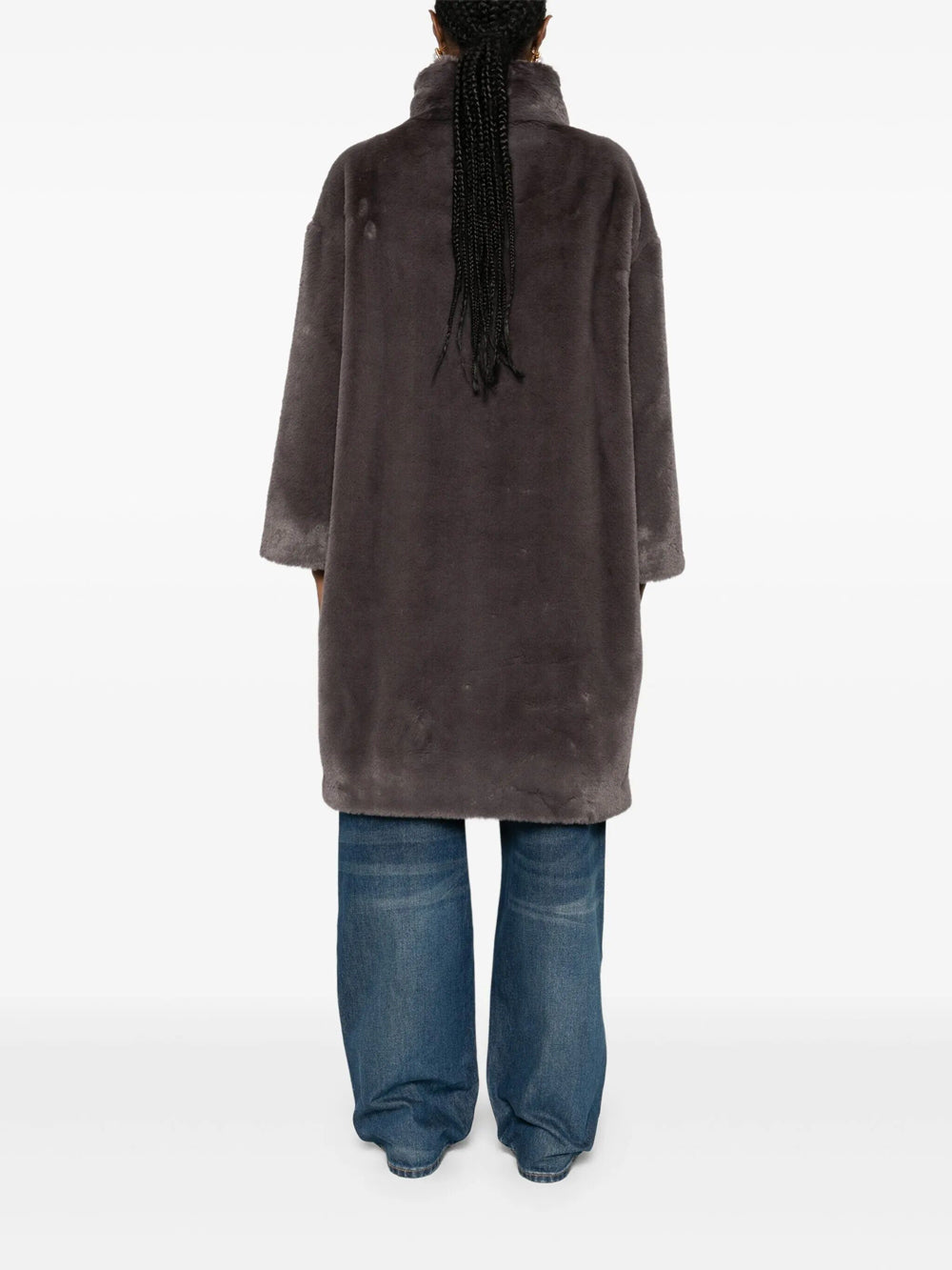 Herno Women High-Neck Faux-Fur Coat HERNO