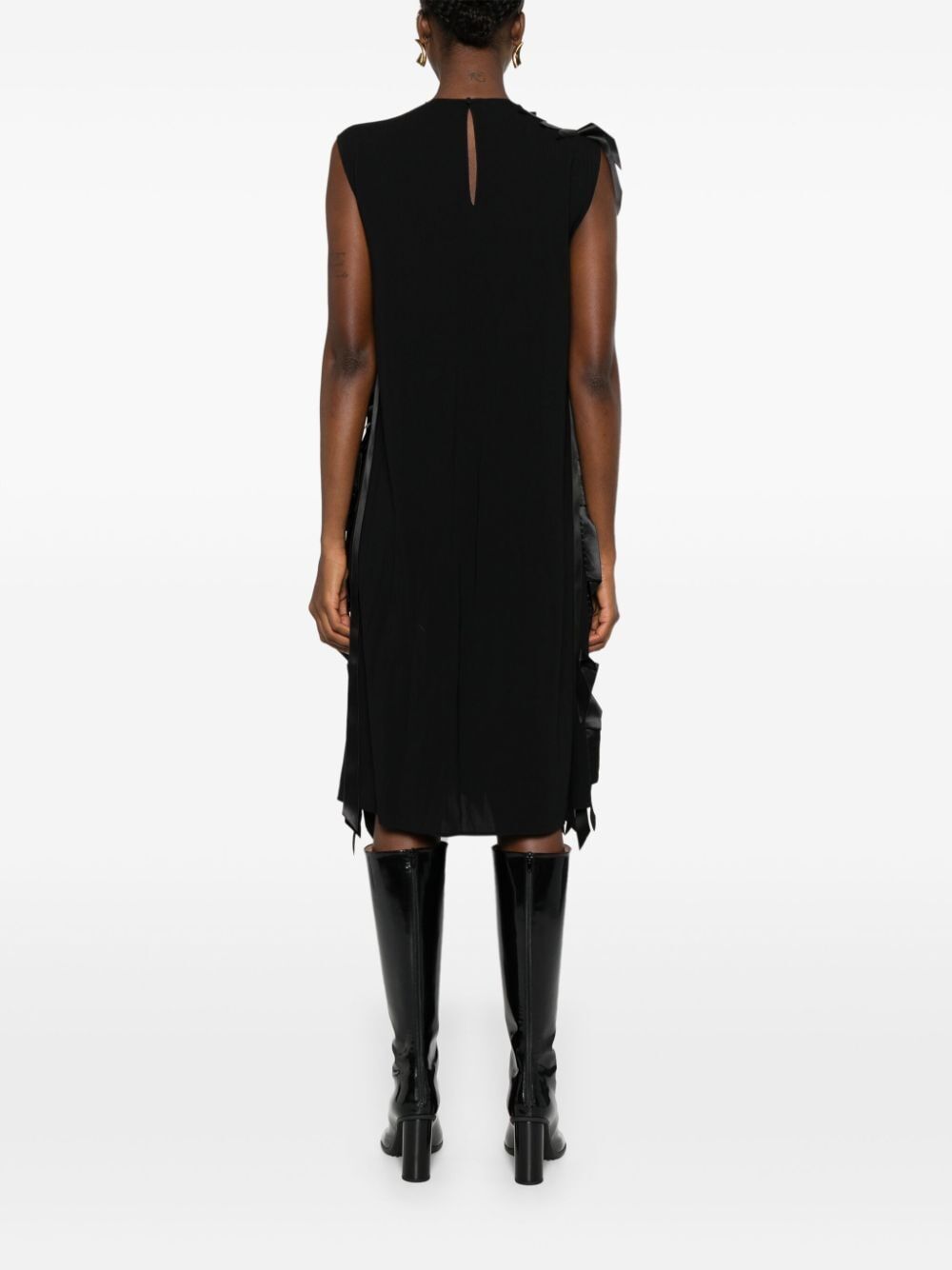 Prada Women Abito Midi Con Fiocchi PRADA