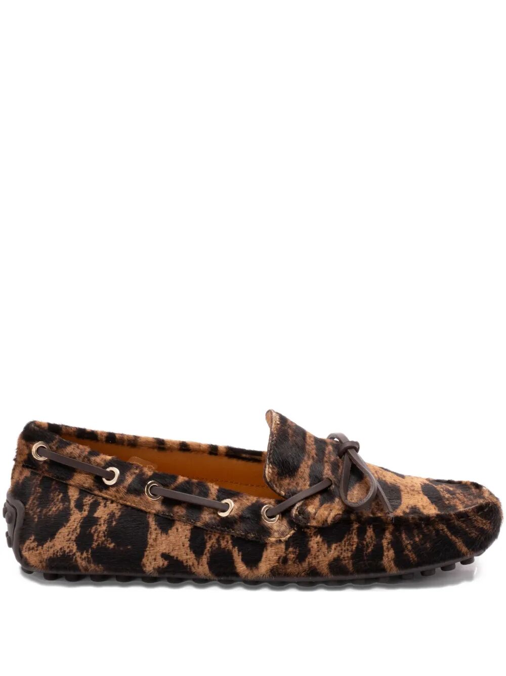 Tod's Women Leopard-Print Calf Hair Loafers TOD'S