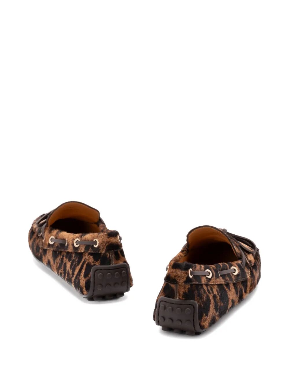 Tod's Women Leopard-Print Calf Hair Loafers TOD'S