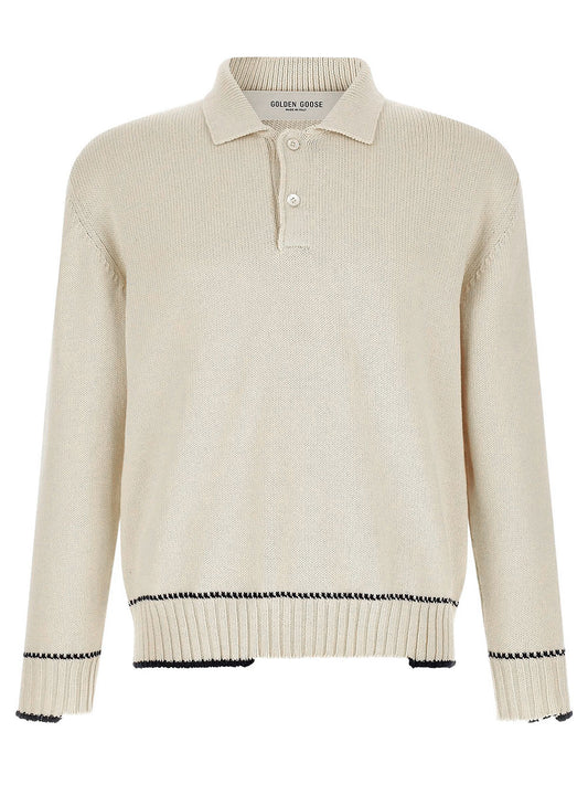 Polo In Cotone Con Bordi A Contrasto Women