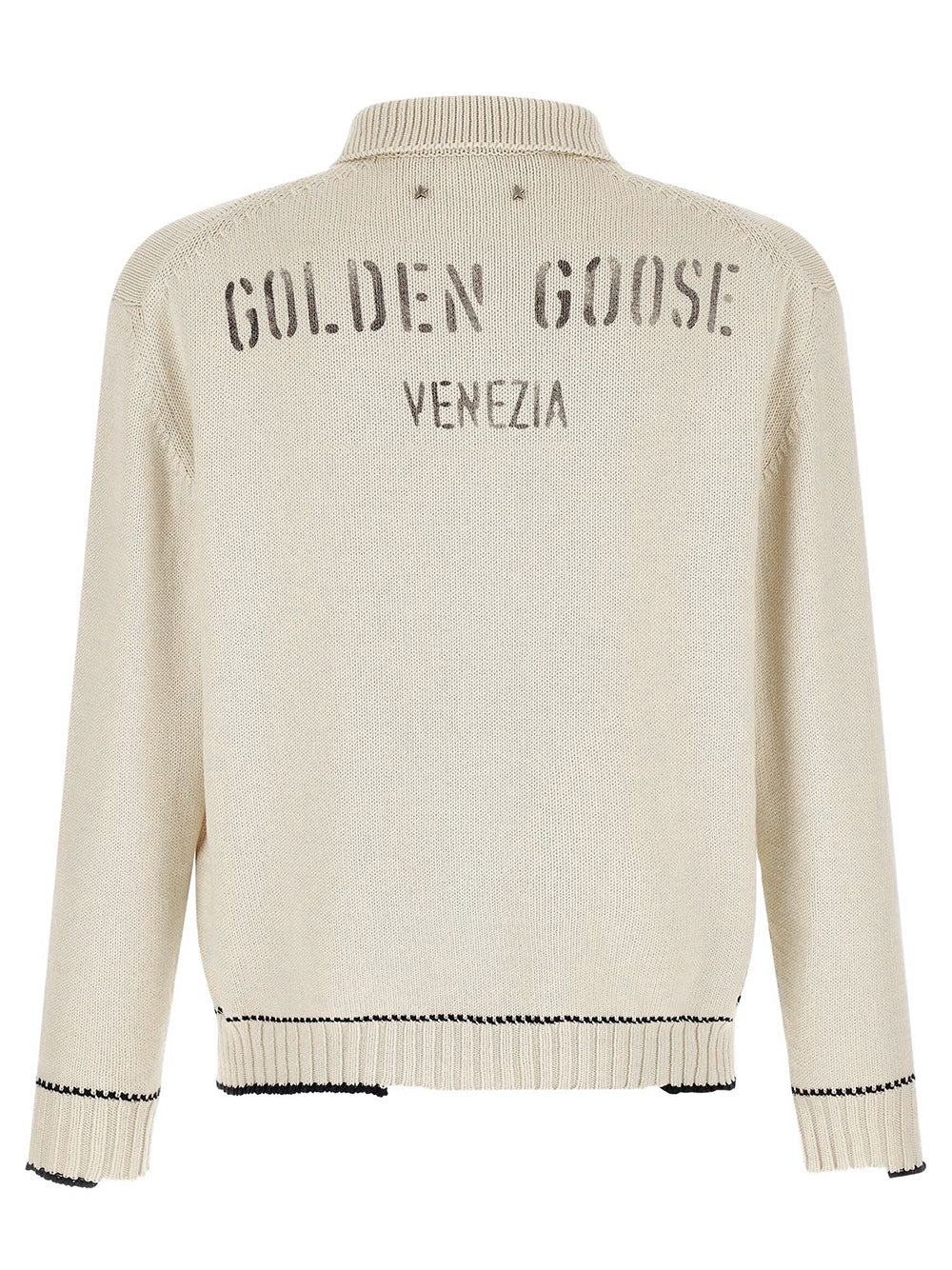 Golden Goose Men Polo In Cotone Con Bordi A Contrasto GOLDEN GOOSE