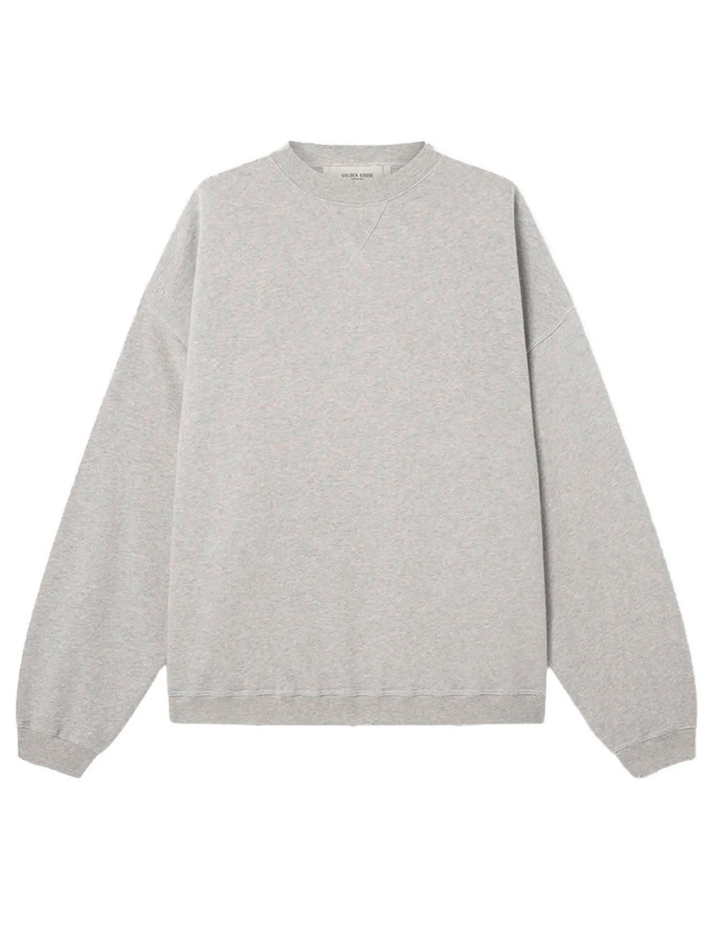 Golden Goose Men Felpa Unisex In Cotone Grigio Mélange Con Logo GOLDEN GOOSE