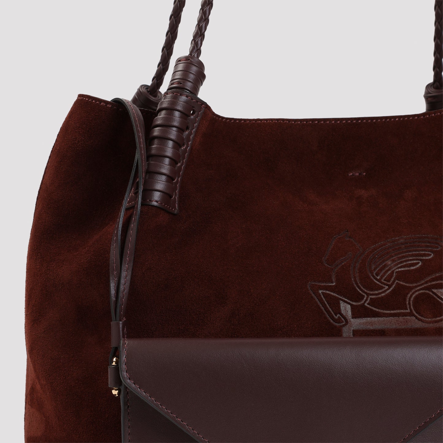 Etro Libra Medium Suede Shopping Bag Women ETRO