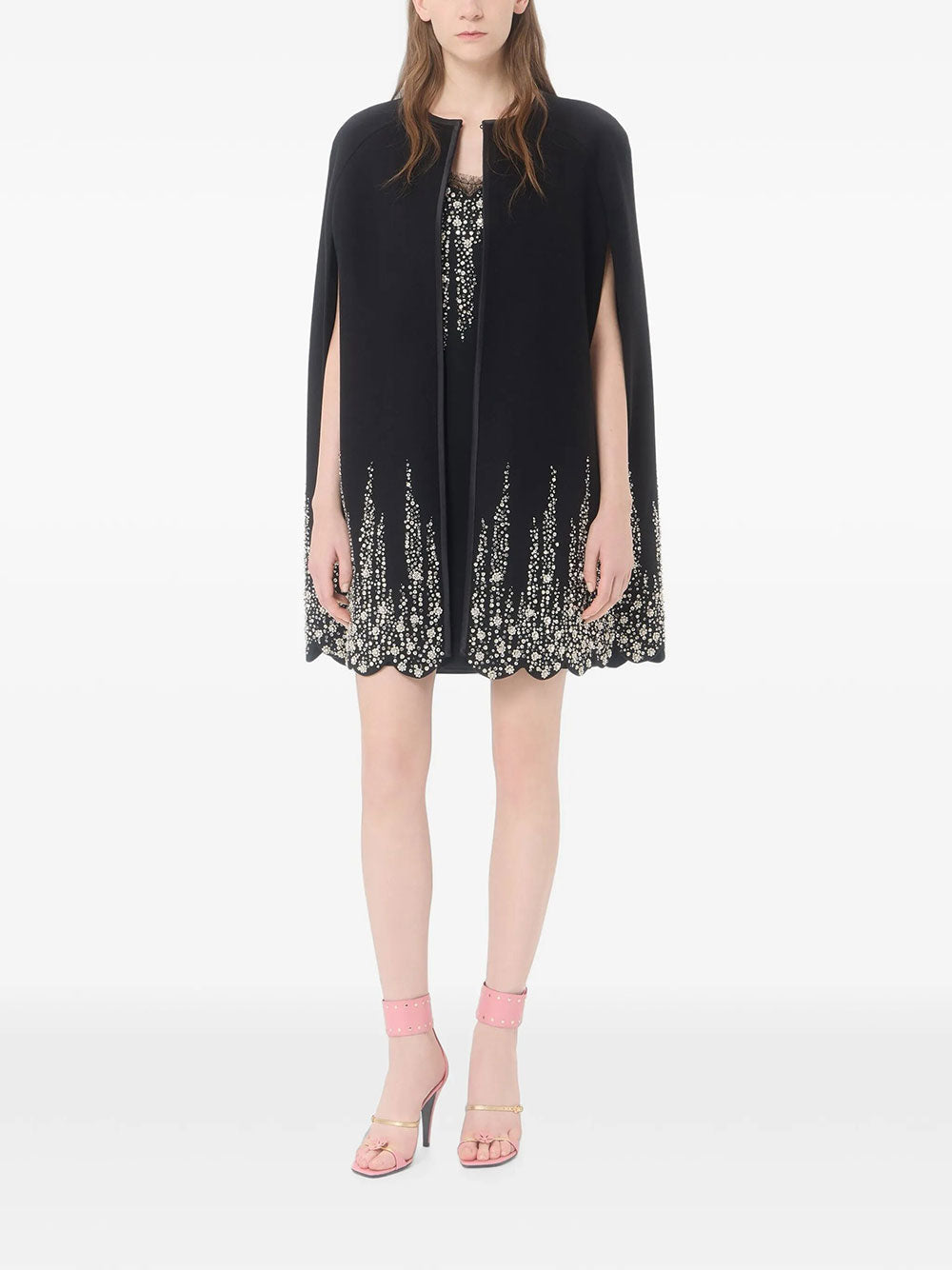 Valentino Garavani Women Cappa In Compact Drap Ricamata VALENTINO GARAVANI