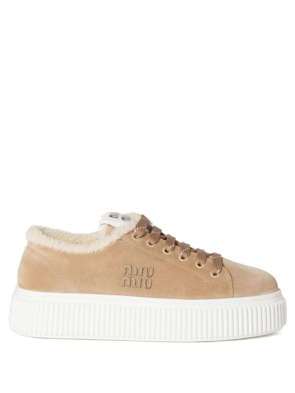 Miu Miu Women Sneakers In Pelle Scamosciata E Montone MIU MIU