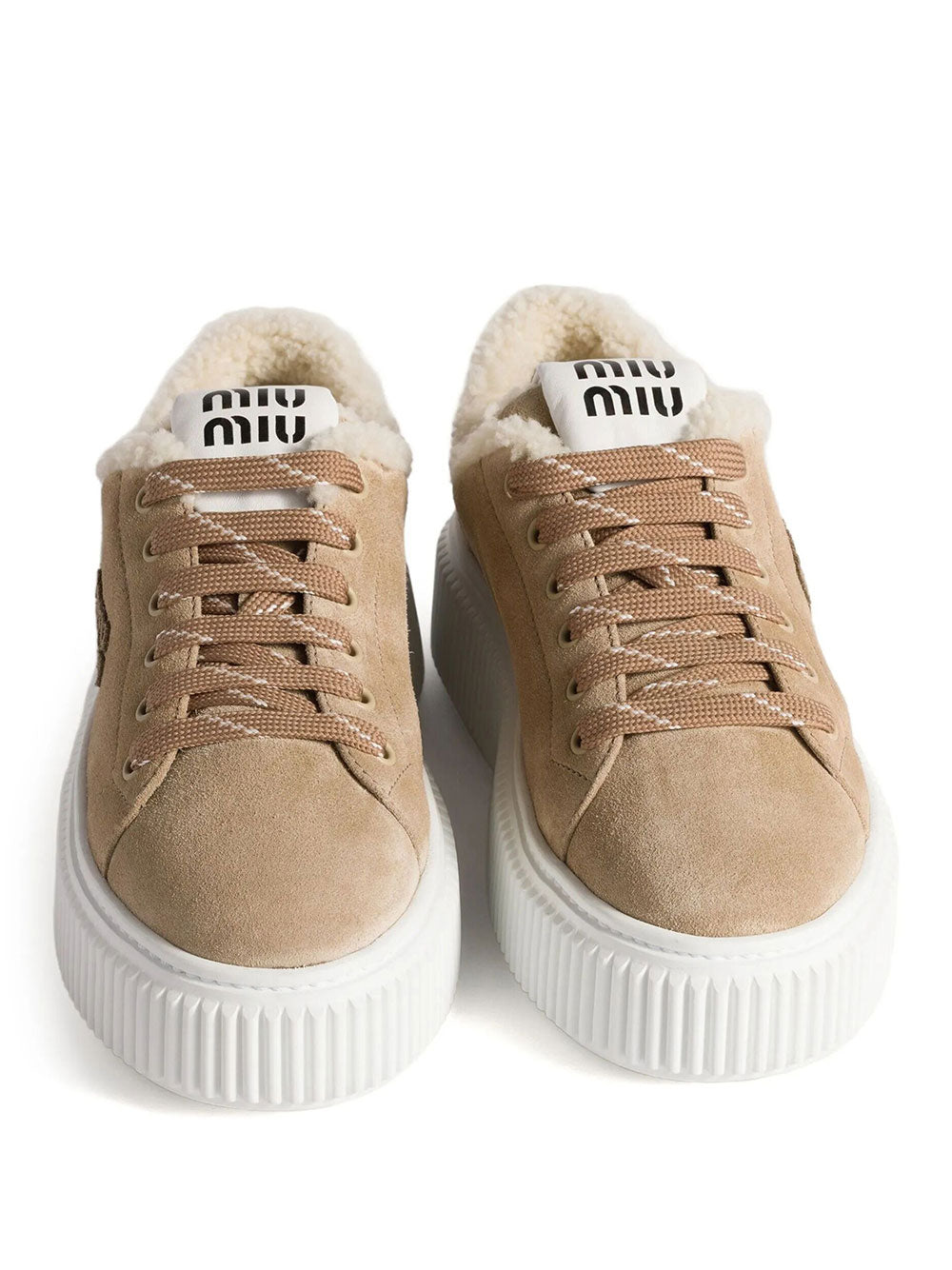 Miu Miu Women Sneakers In Pelle Scamosciata E Montone MIU MIU