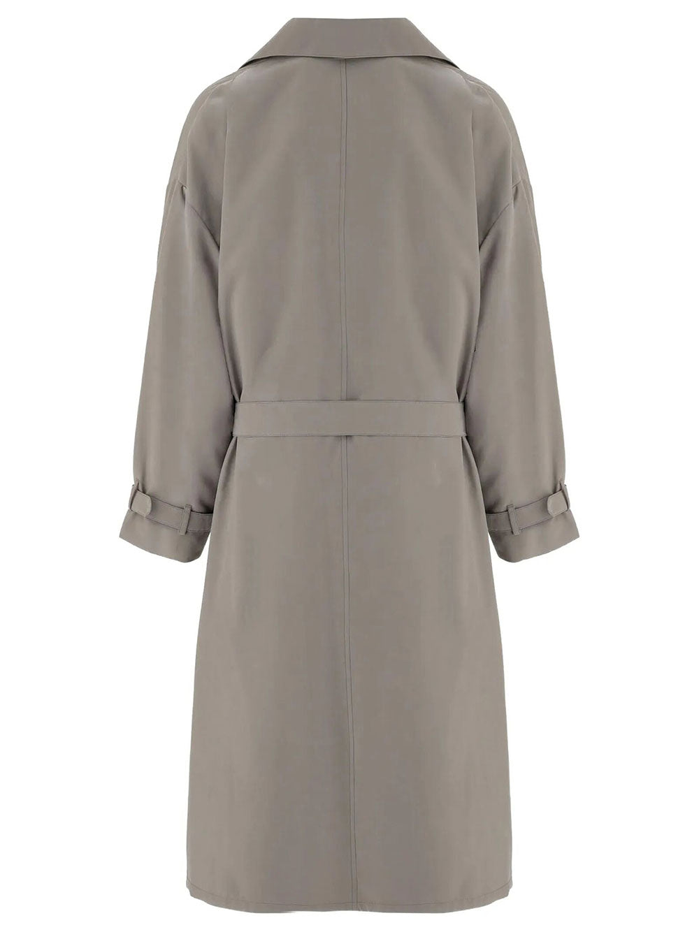 Giorgio Armani Men Trench Doppiopetto Over In Rasetto Effetto Pelle GIORGIO ARMANI