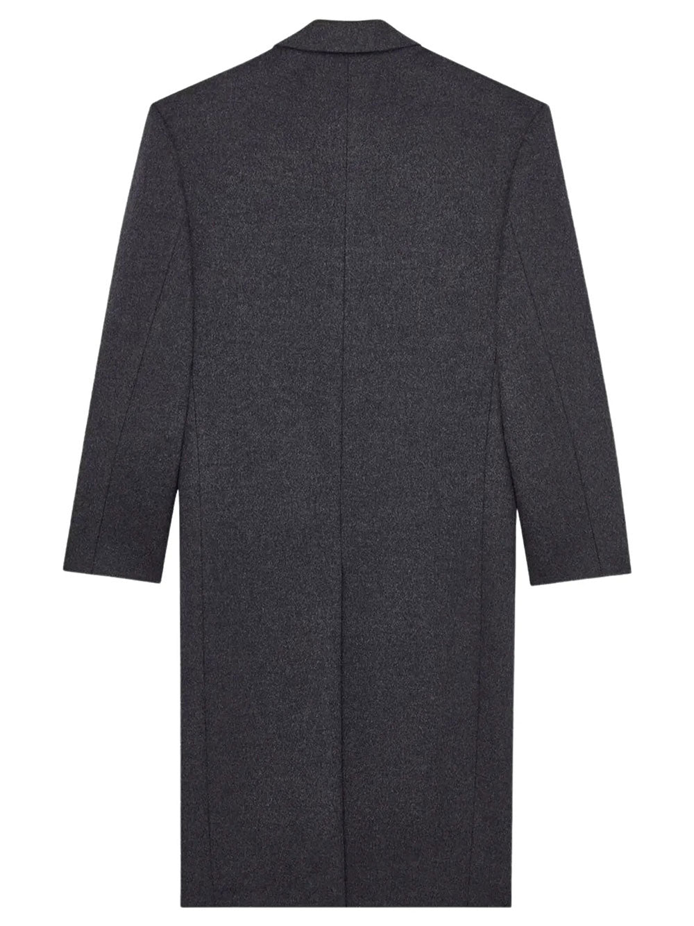 Saint Laurent Men Cappotto In Feltro Di Lana Pettinata Double-Face SAINT LAURENT