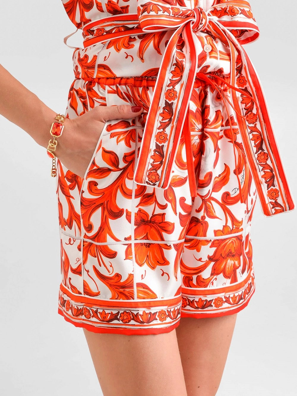 Dolce & Gabbana Women Maiolica-Print Shorts DOLCE & GABBANA