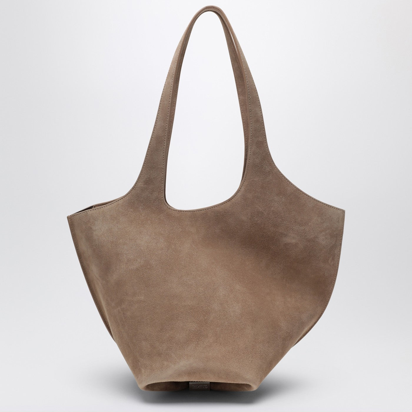 The Attico Tobacco-Coloured Suede La Scoop Medium Bag Women THE ATTICO
