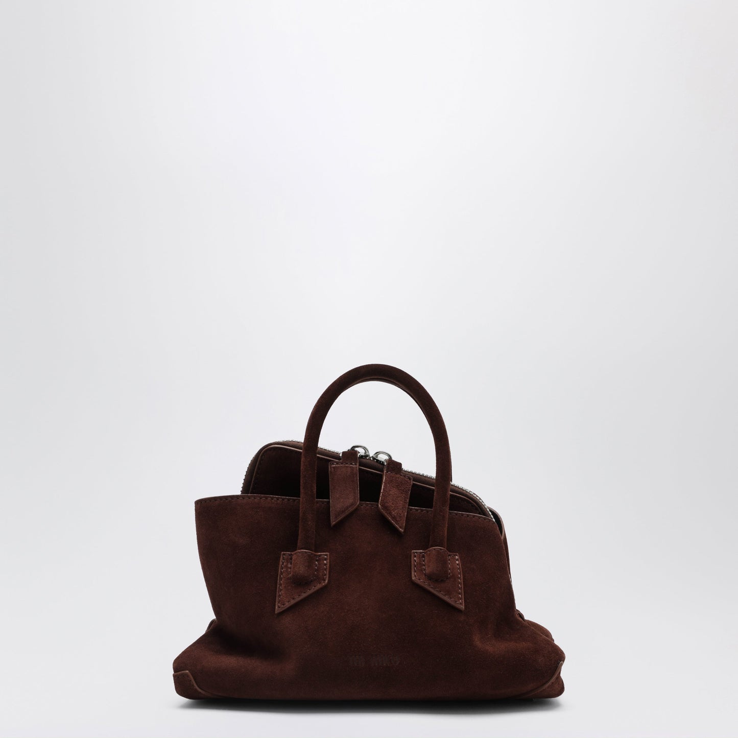 The Attico Brown Suede La Passeggiata Mini Bag Women THE ATTICO