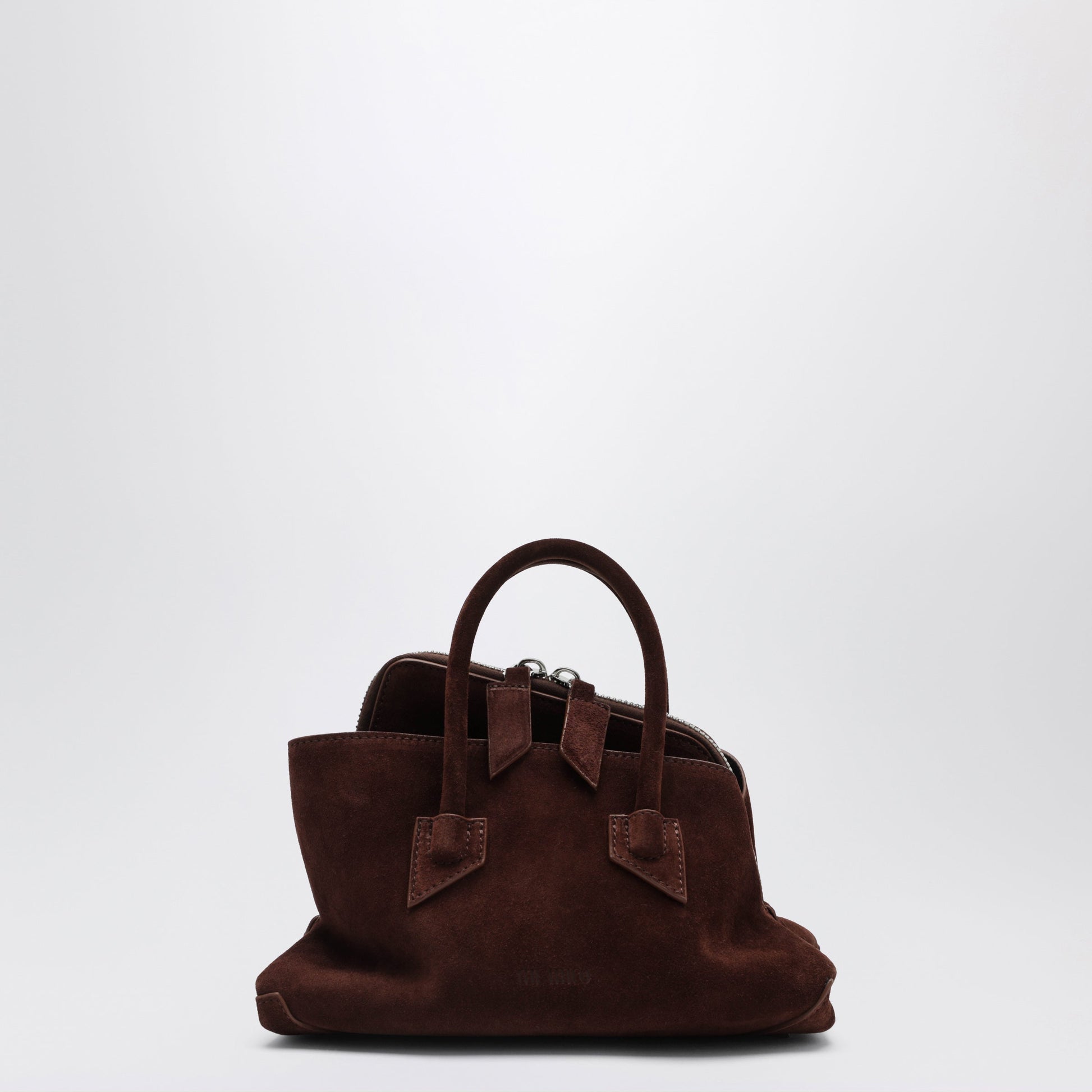 The Attico Brown Suede La Passeggiata Mini Bag Women THE ATTICO
