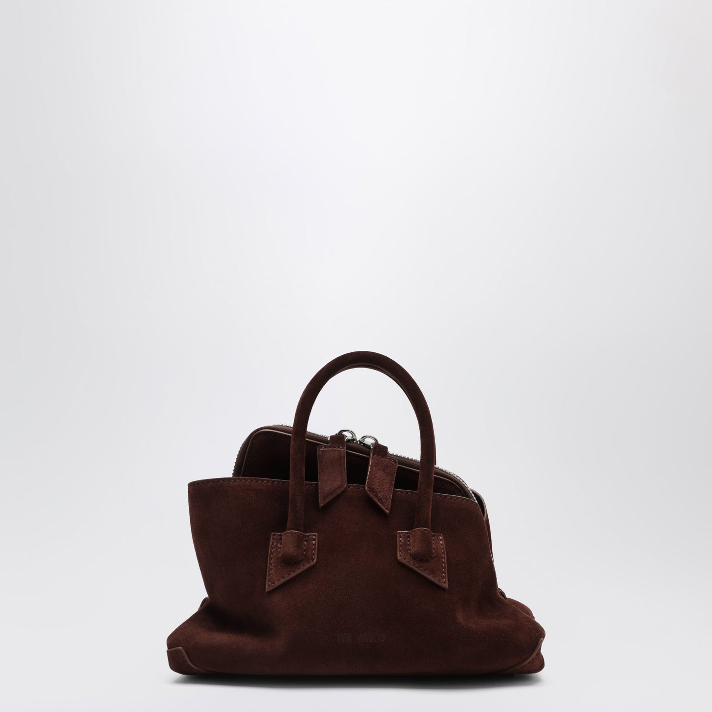 The Attico Brown Suede La Passeggiata Mini Bag Women THE ATTICO