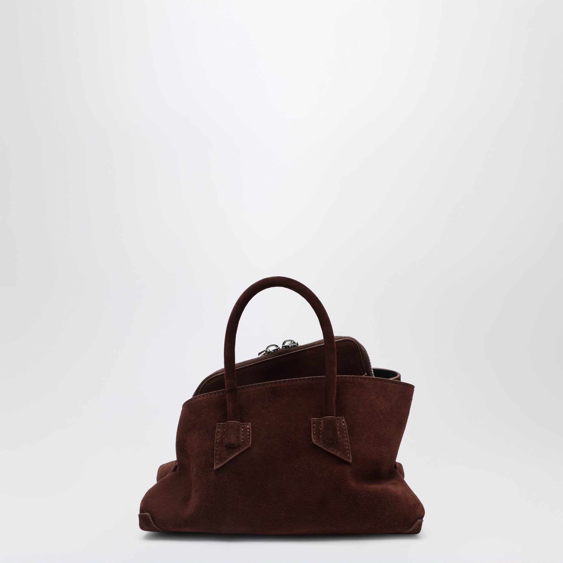 The Attico Brown Suede La Passeggiata Mini Bag Women THE ATTICO