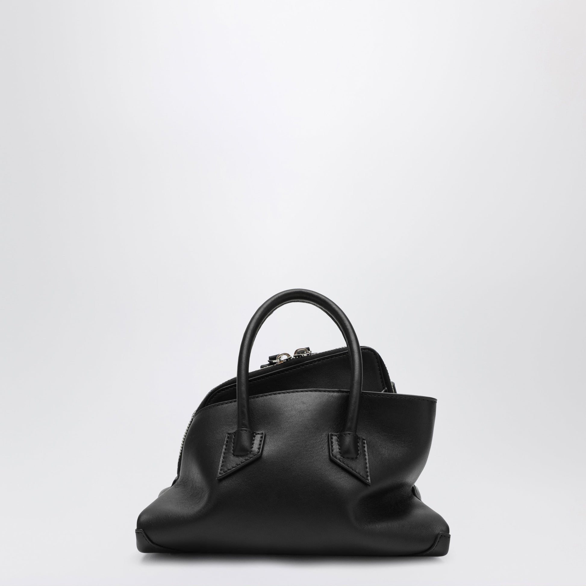 The Attico Black Leather La Passeggiata Mini Bag Women THE ATTICO