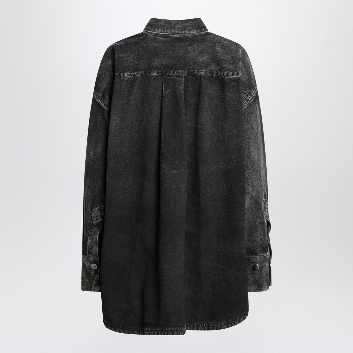 The Attico Black Washed Denim Shirt Women THE ATTICO