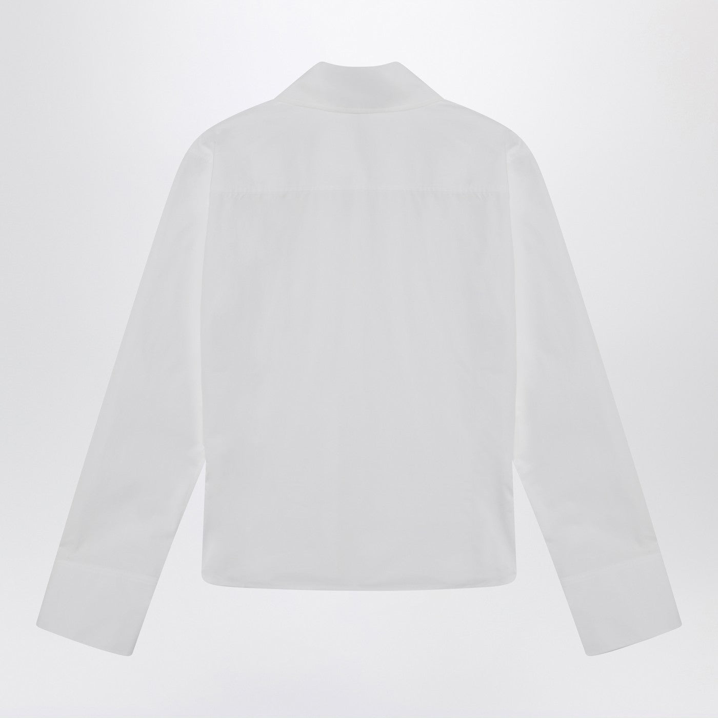 The Attico White Asymmetric Cotton Shirt Women THE ATTICO