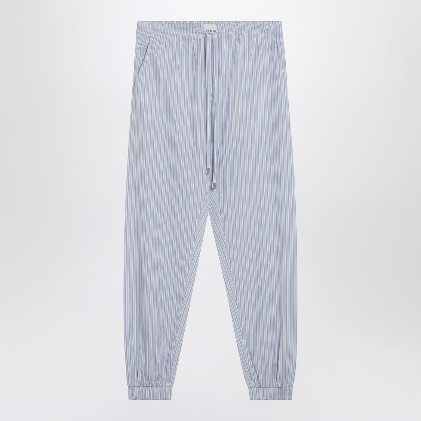 The Attico Light Blue/White Striped Trousers Women THE ATTICO
