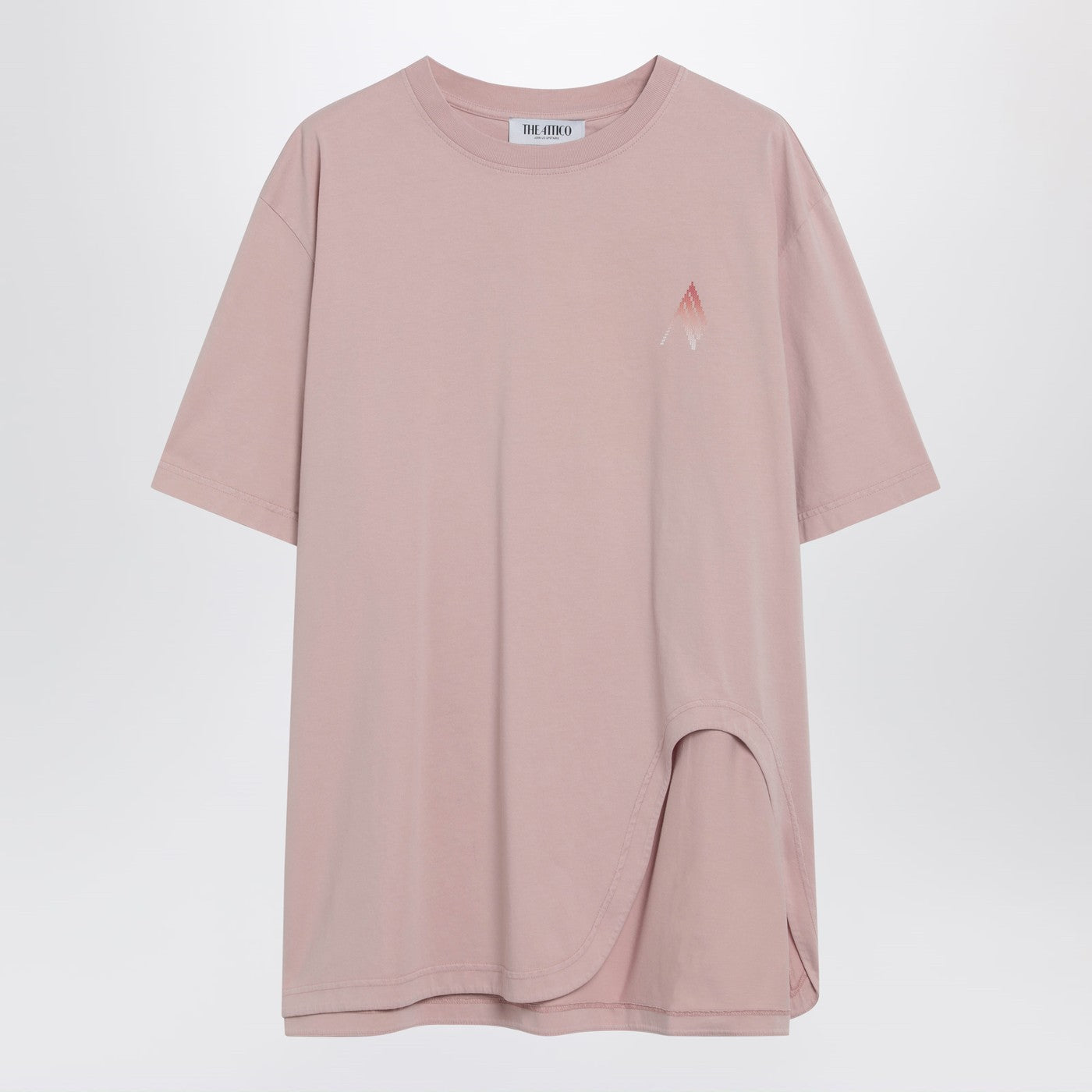 The Attico Pink T-Shirt With Back Print Women THE ATTICO