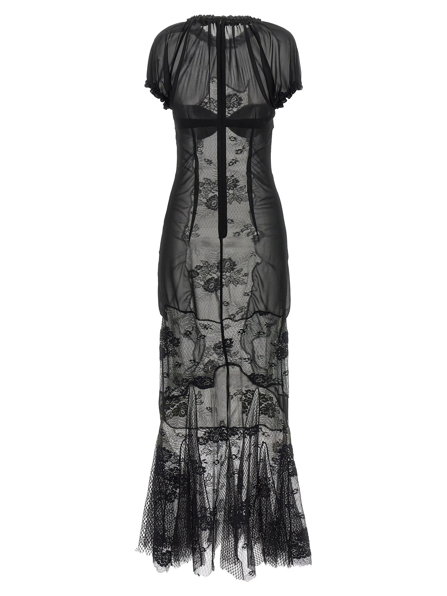 The Attico Women Lace Tulle Dress THE ATTICO