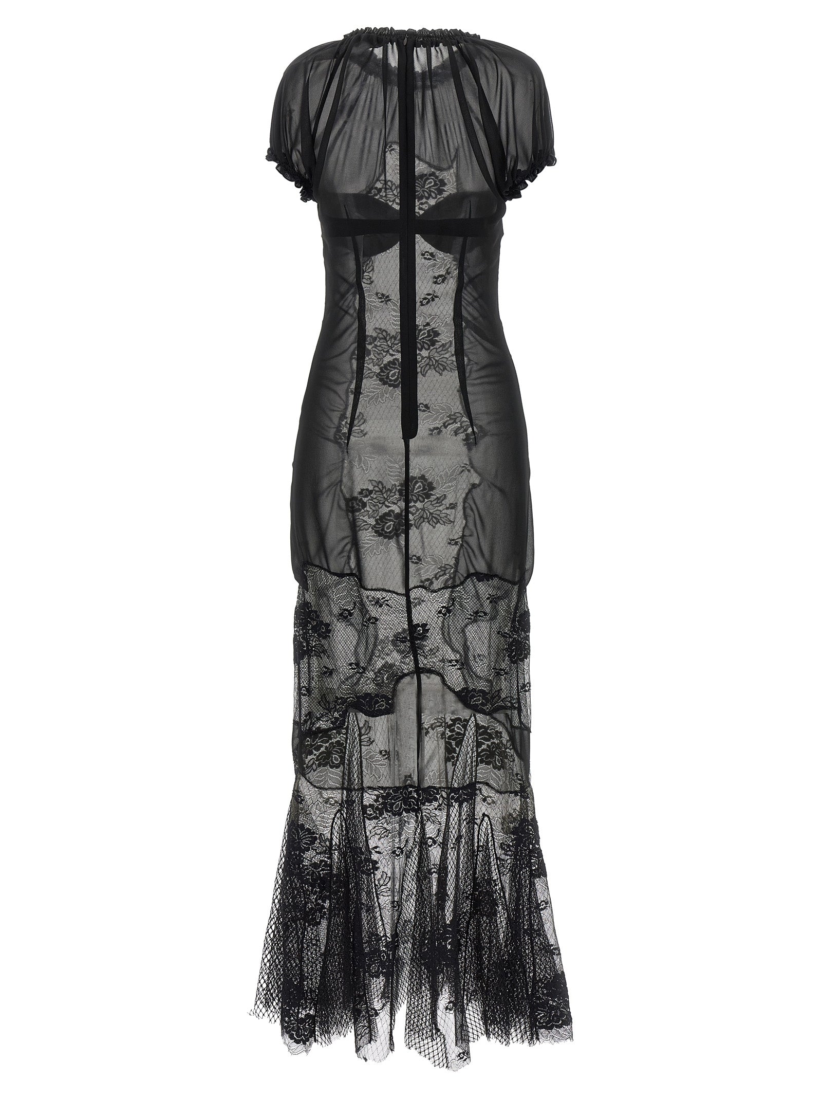 The Attico Women Lace Tulle Dress THE ATTICO
