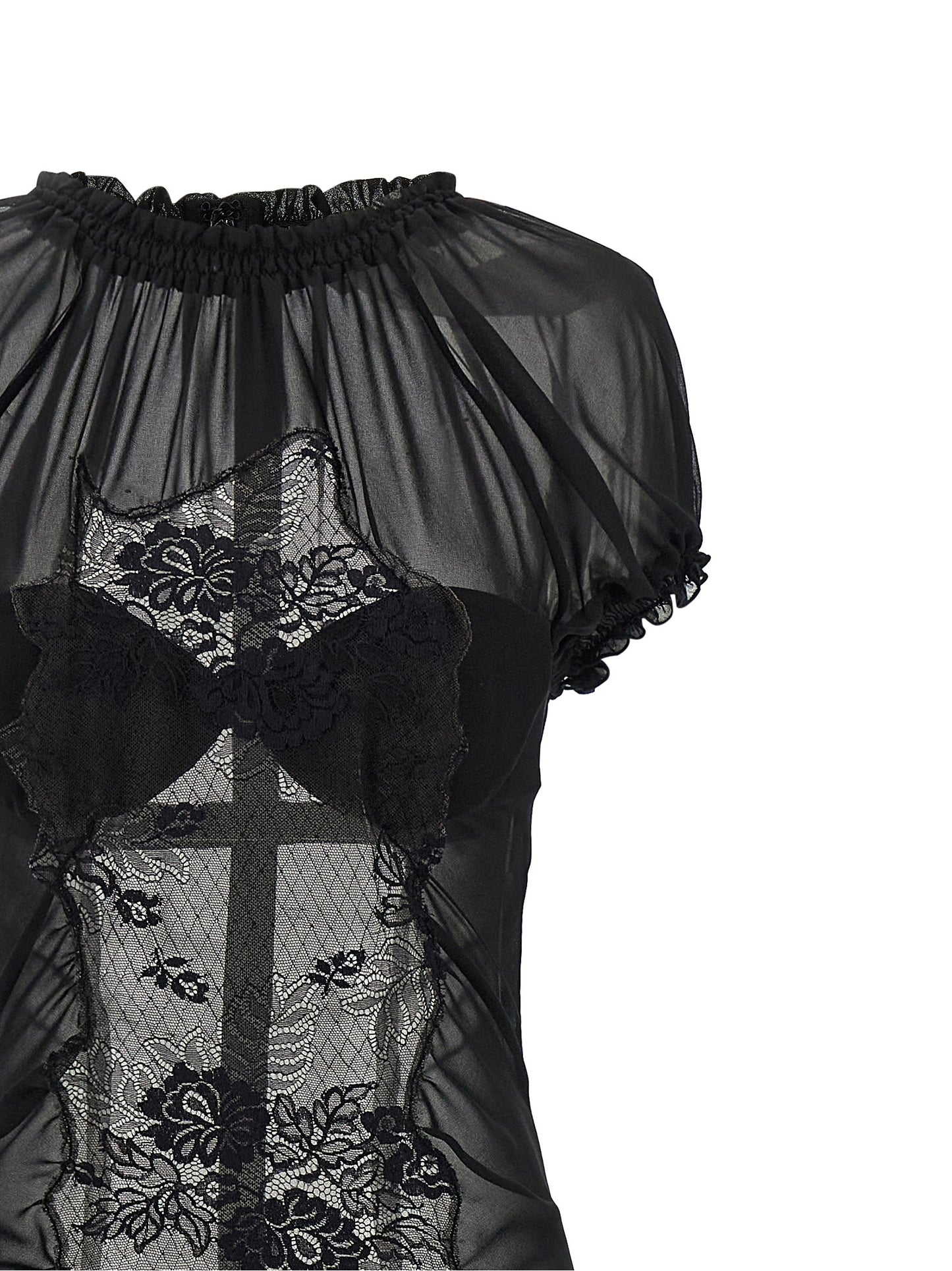 The Attico Women Lace Tulle Dress THE ATTICO