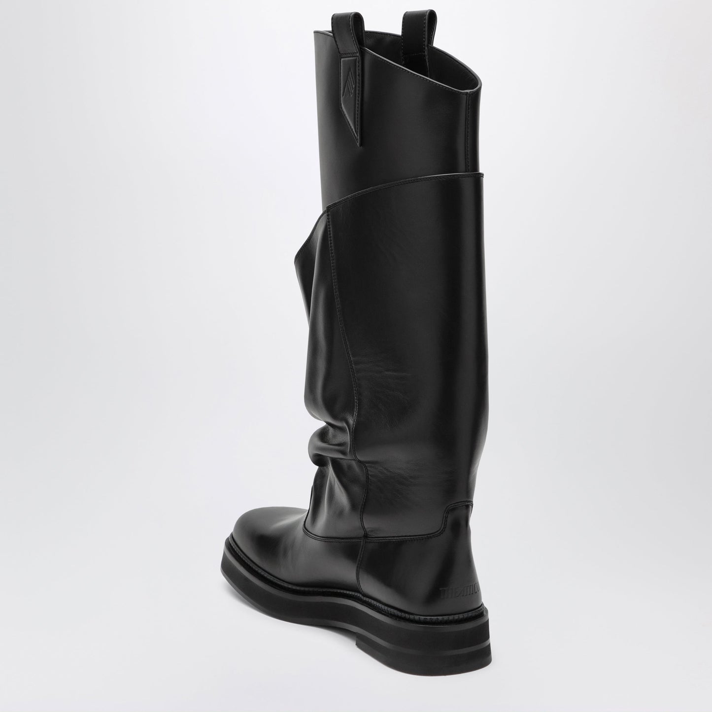 The Attico Robin Passeggiata Combat Boots In Black Calf Leather Women THE ATTICO