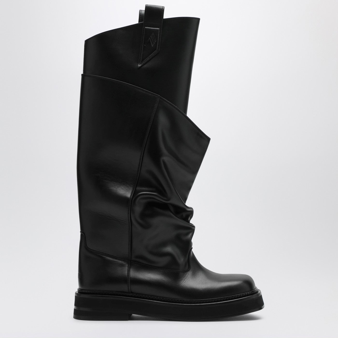 The Attico Black Leather La Passeggiata Boots Women THE ATTICO