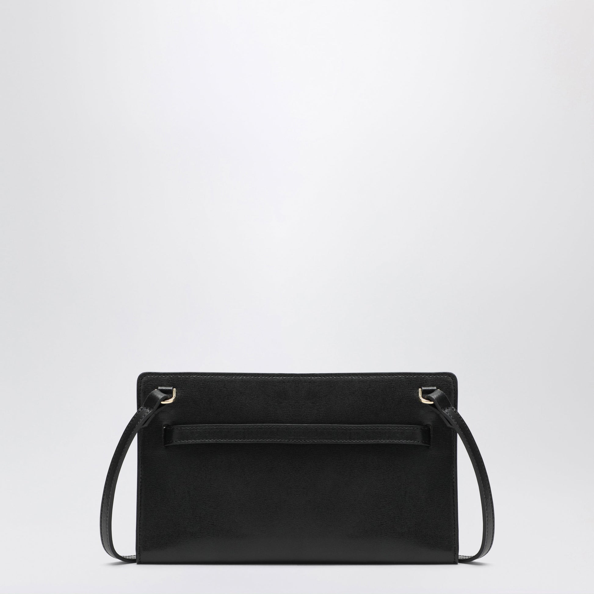 Toteme Crossbody Bag With Belt Detail In Black Pebbled Leather Women TOTEME
