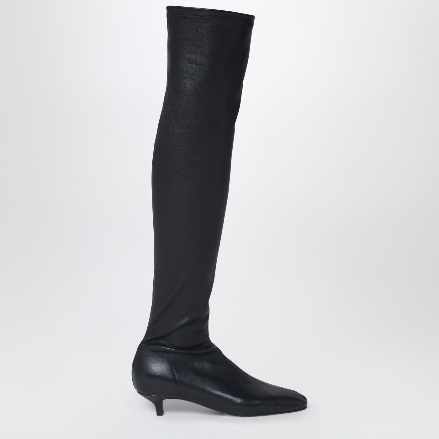 Toteme Day Knee-High Boots In Black Nappa Leather Women TOTEME