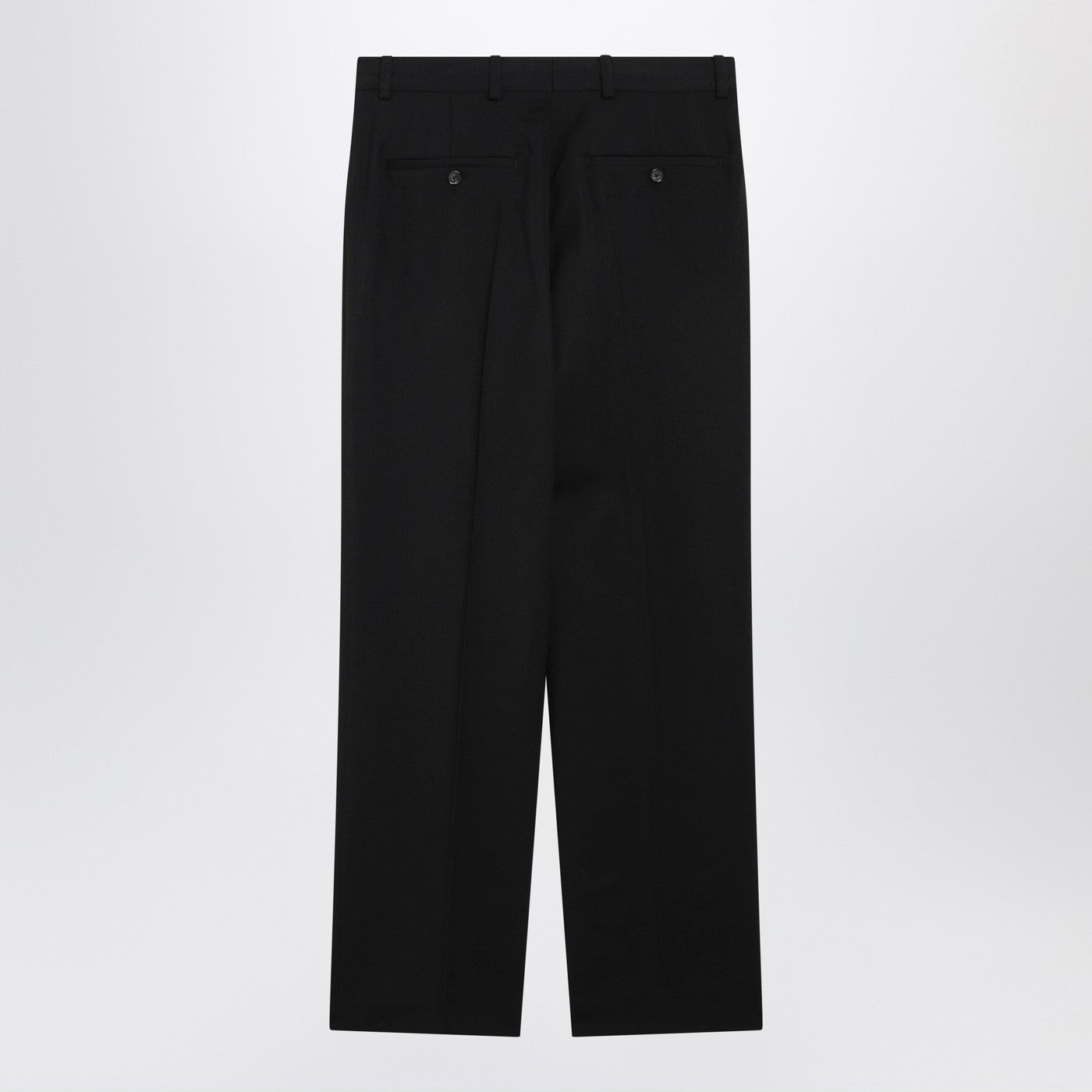 Toteme Black Wool-Blend Trousers Women TOTEME