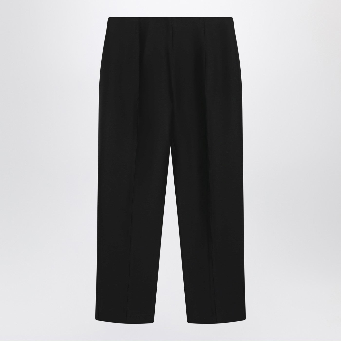 Toteme Black Wool And Silk Trousers Women TOTEME