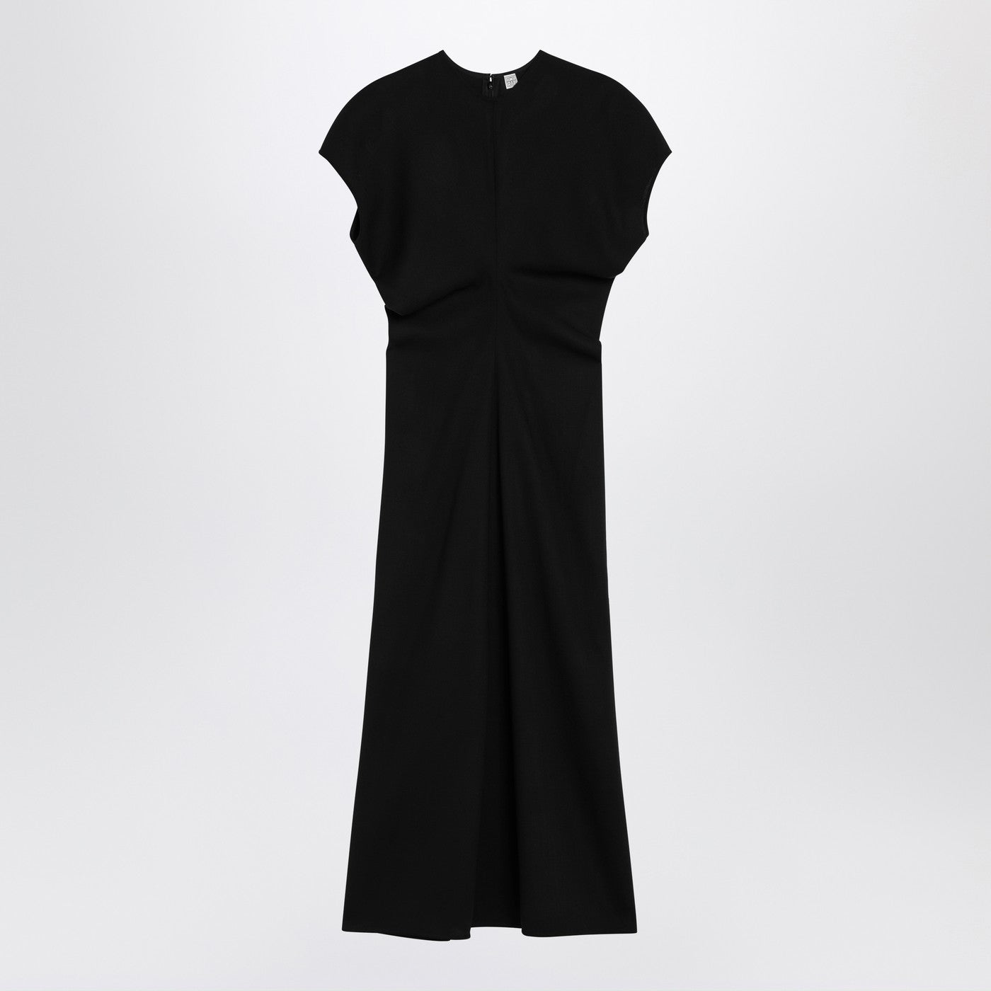 Toteme Black Wool Midi Dress Women TOTEME