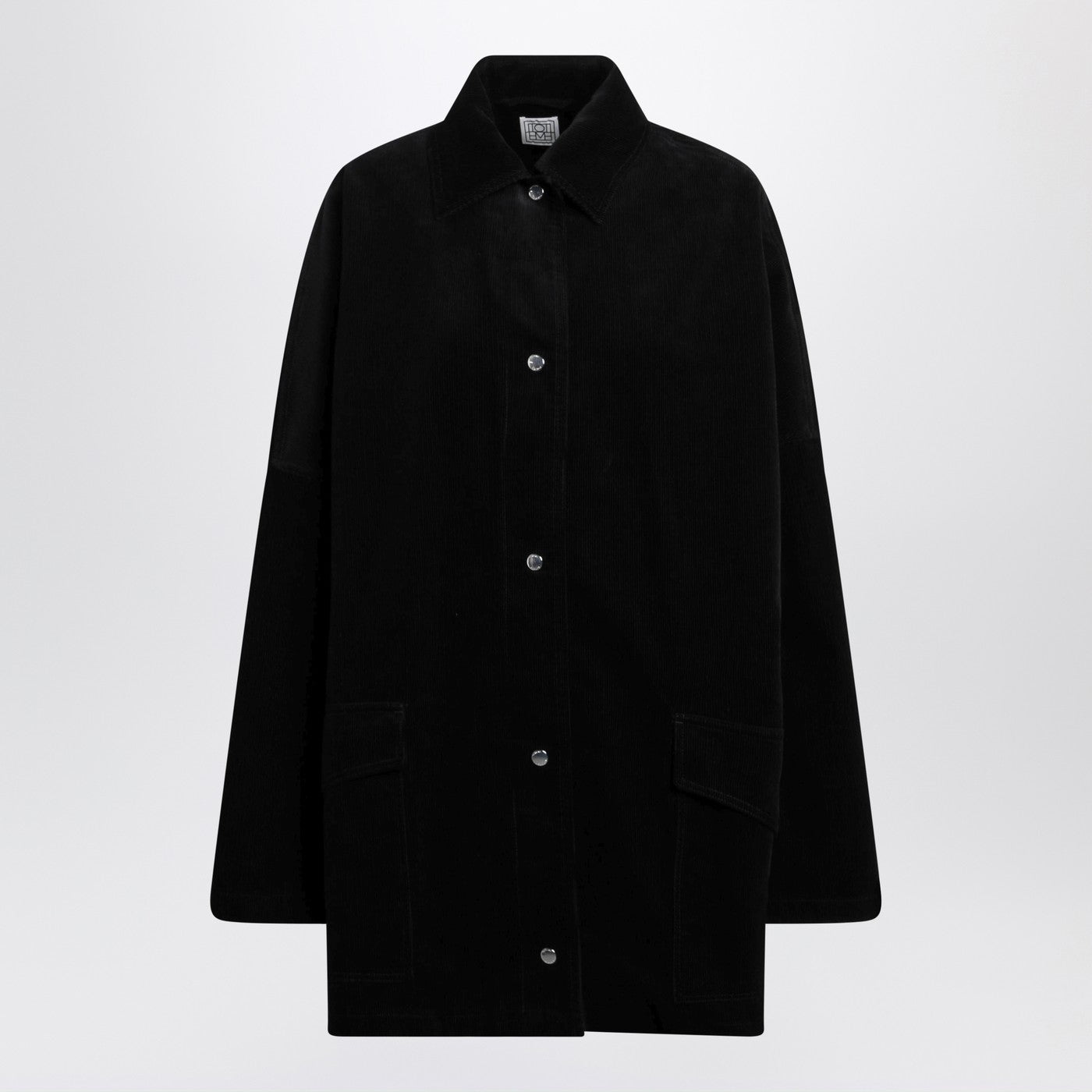 Toteme Black Corduroy Overshirt Jacket Women TOTEME