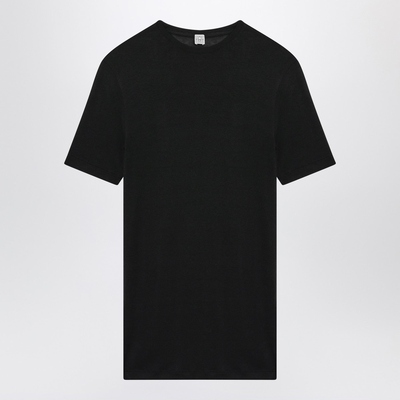Toteme Black Viscose Jersey T-Shirt Women TOTEME