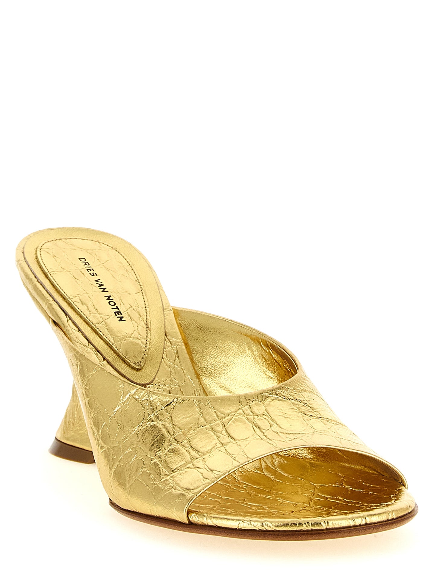 Dries Van Noten Women Curved Wedge Mules DRIES VAN NOTEN