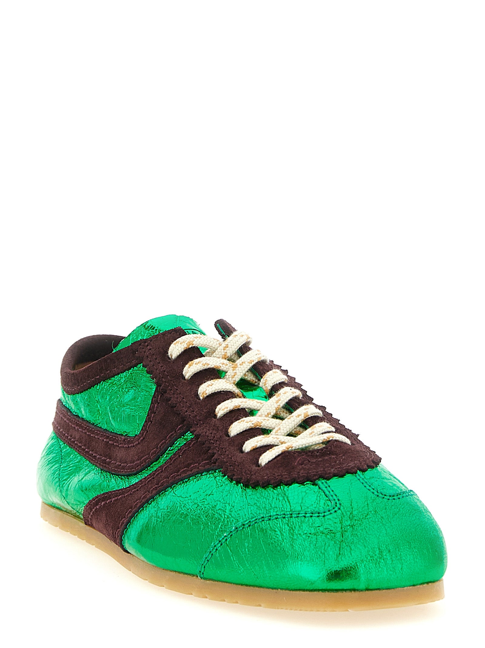 Dries Van Noten Women Laminated Leather Sneakers DRIES VAN NOTEN