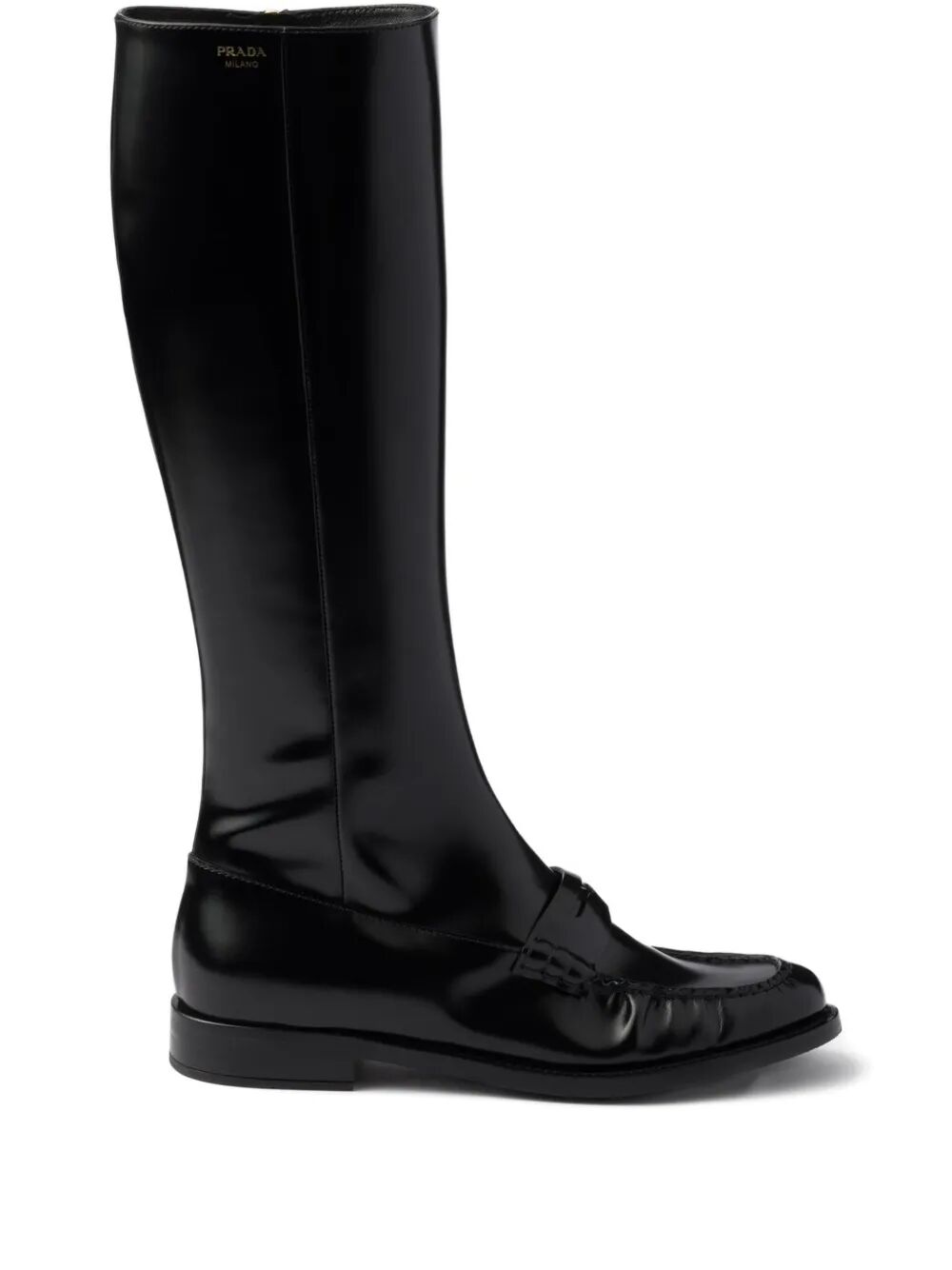 Prada Women Leather Loafers Boots PRADA
