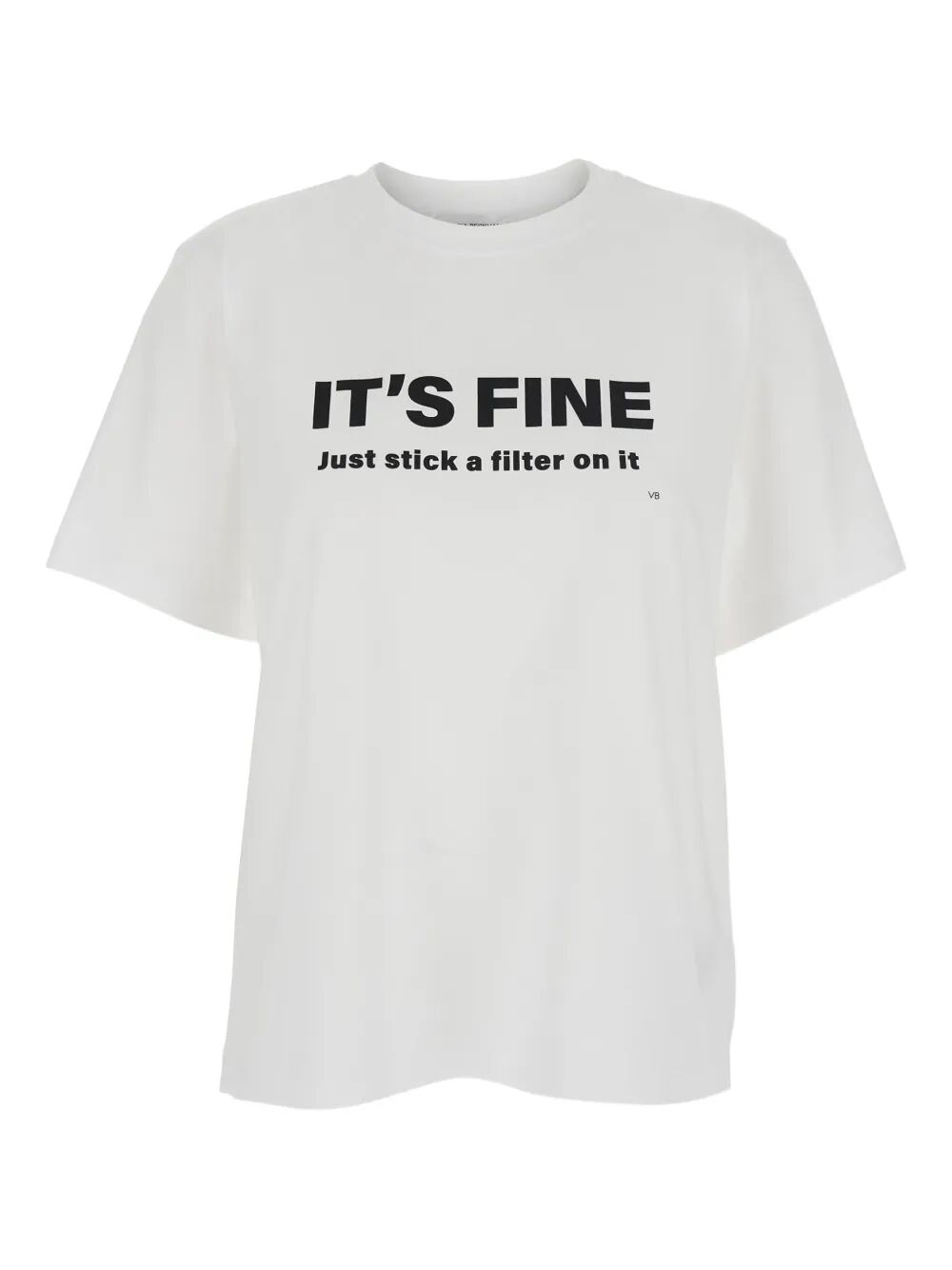 Victoria Beckham Women Just Stick A Filter On It Slogan T-Shirt VICTORIA BECKHAM