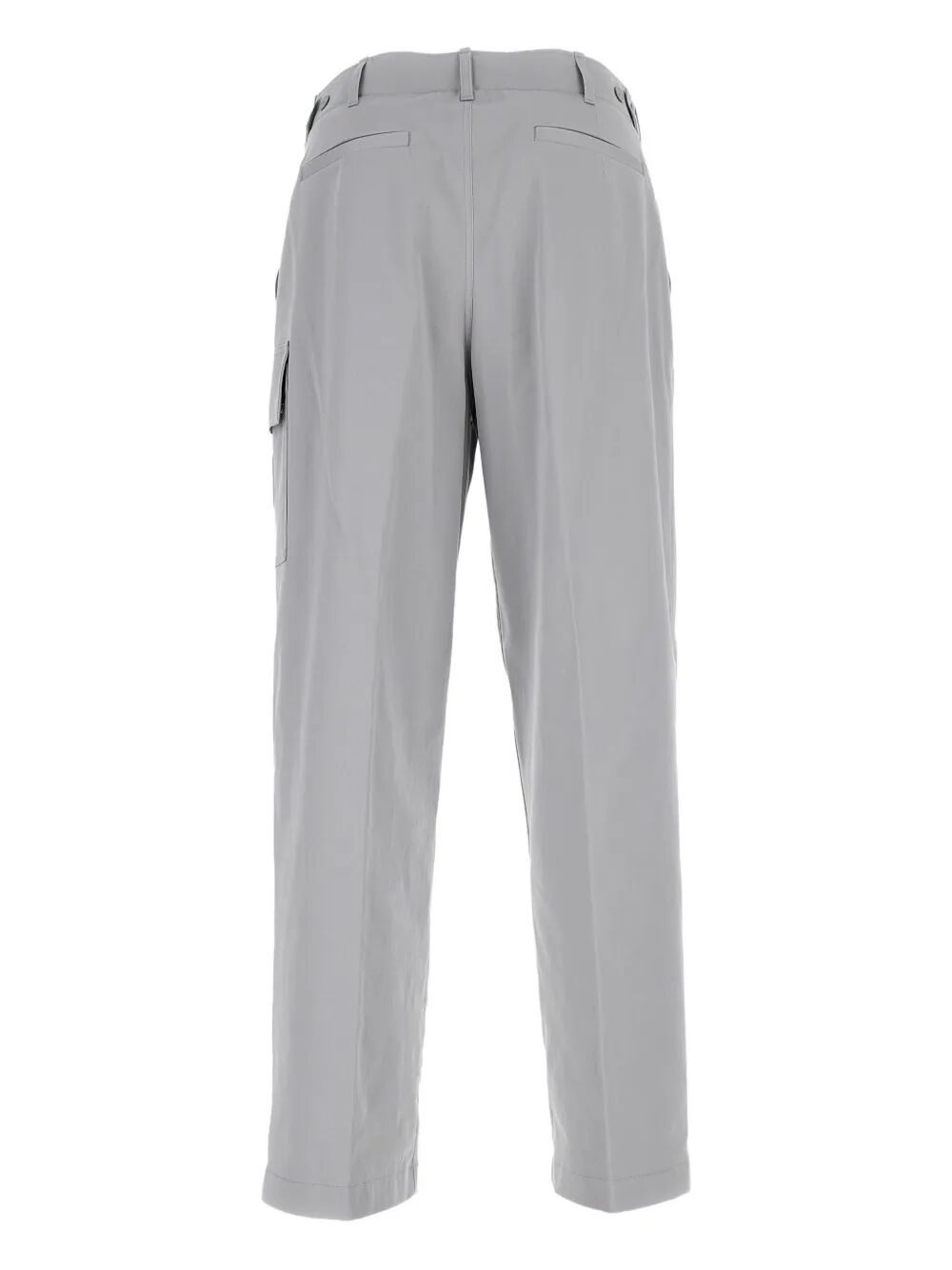 Fendi Men Gabardine Cargo Trousers With Large Patch Pocket FENDI