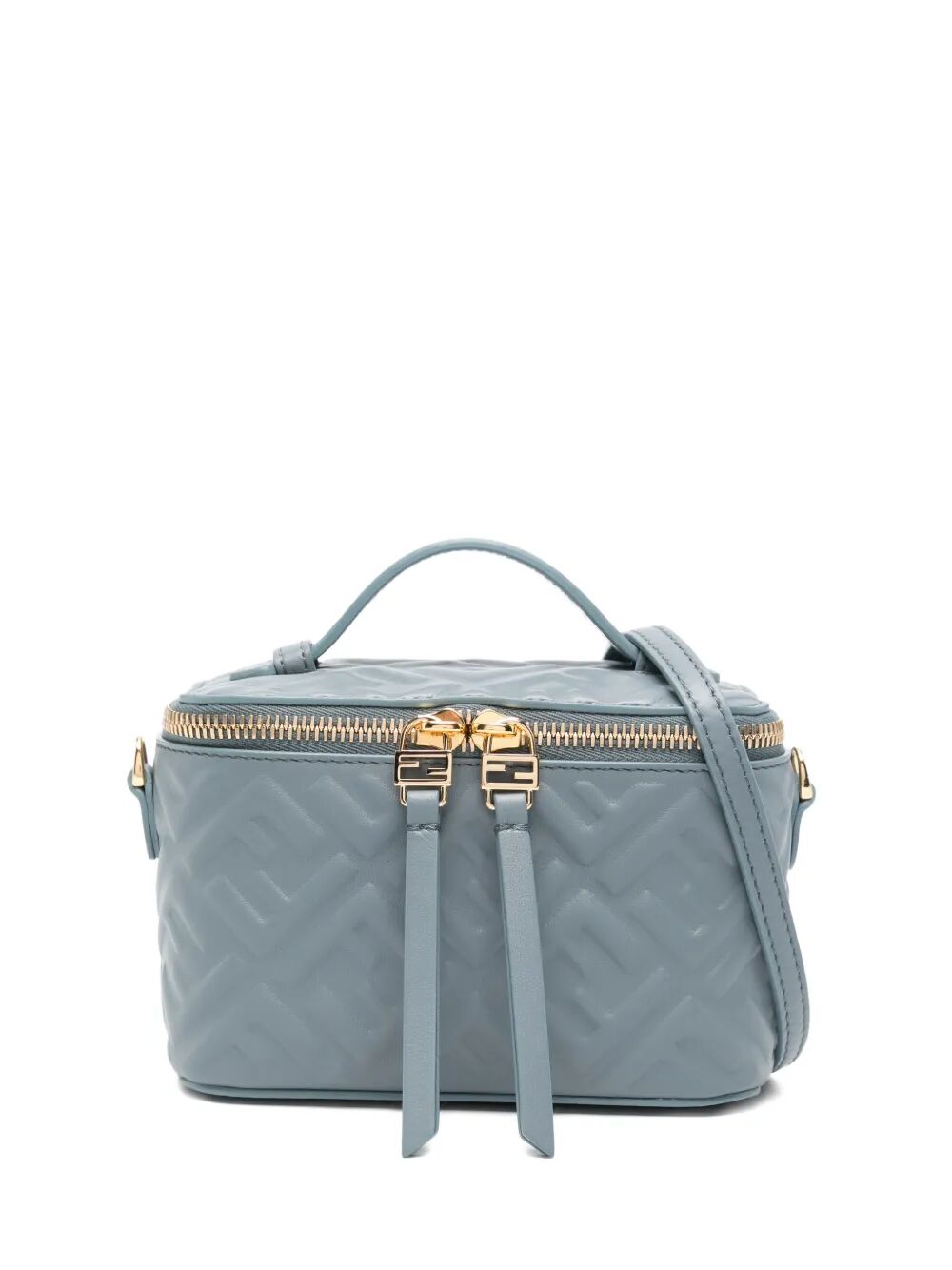 Fendi Women Fendi Vanity Nappa Leather Bag With Ff Motif FENDI