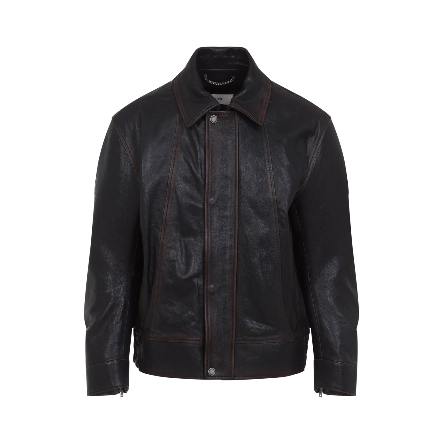 Golden Goose Prince Nappa Leather Bomber Jacket Men GOLDEN GOOSE