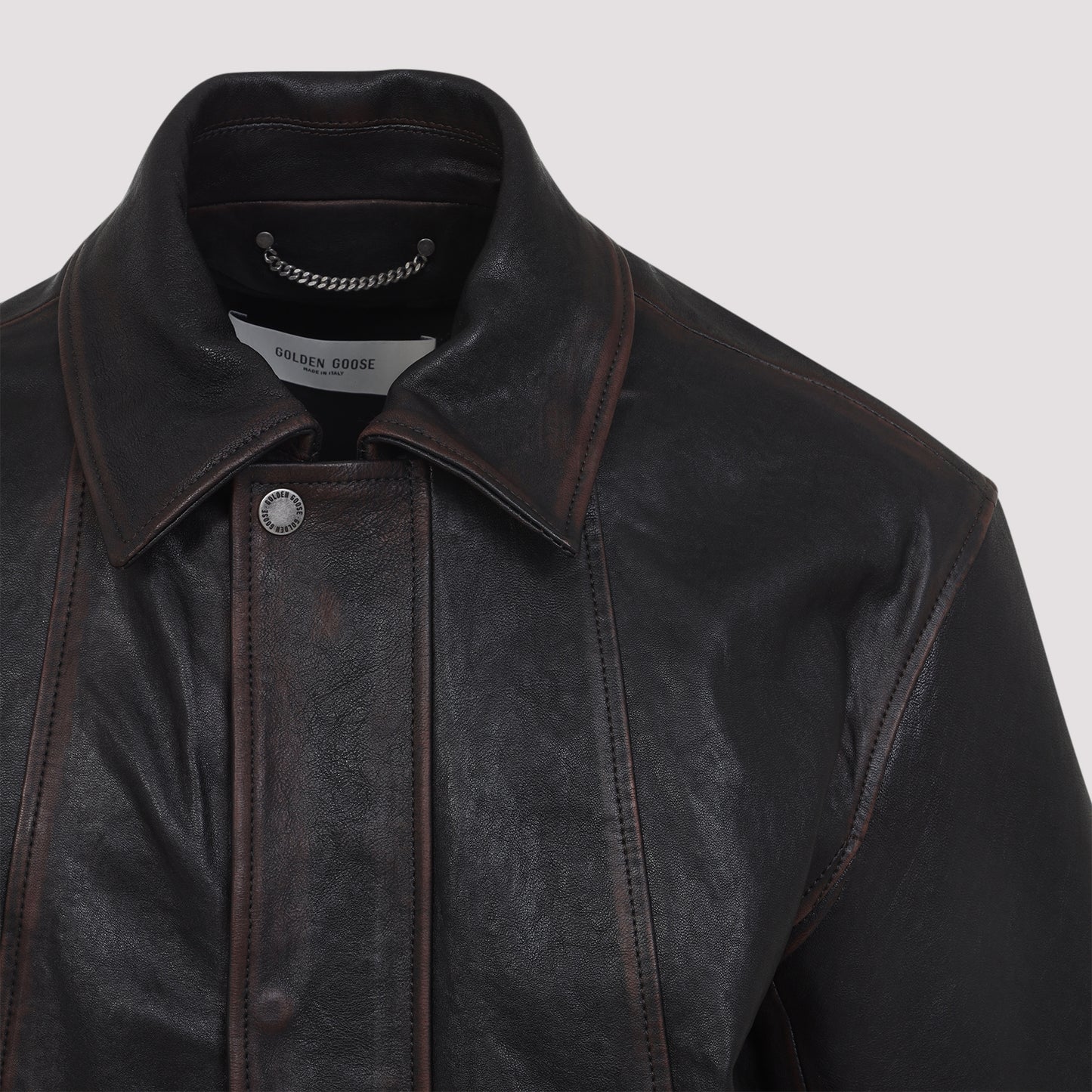 Golden Goose Prince Nappa Leather Bomber Jacket Men GOLDEN GOOSE
