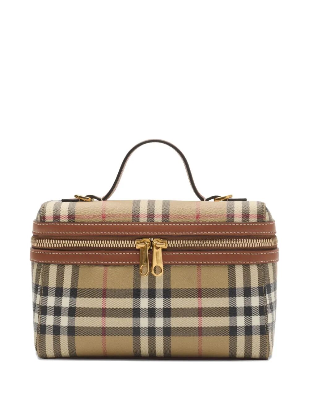 Burberry Women Check Vanity Bag With Detachable Strap BURBERRY